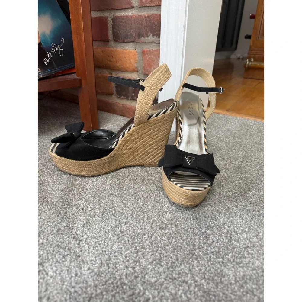 Guess Wedge Espadrilles Size 8